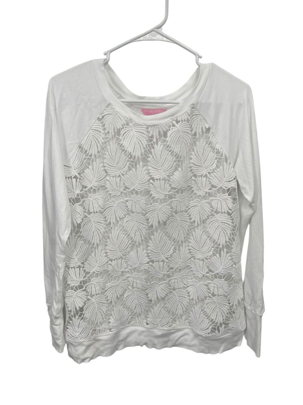 Lilly Pulitzer Citron Pullover Top Resort White Size Small